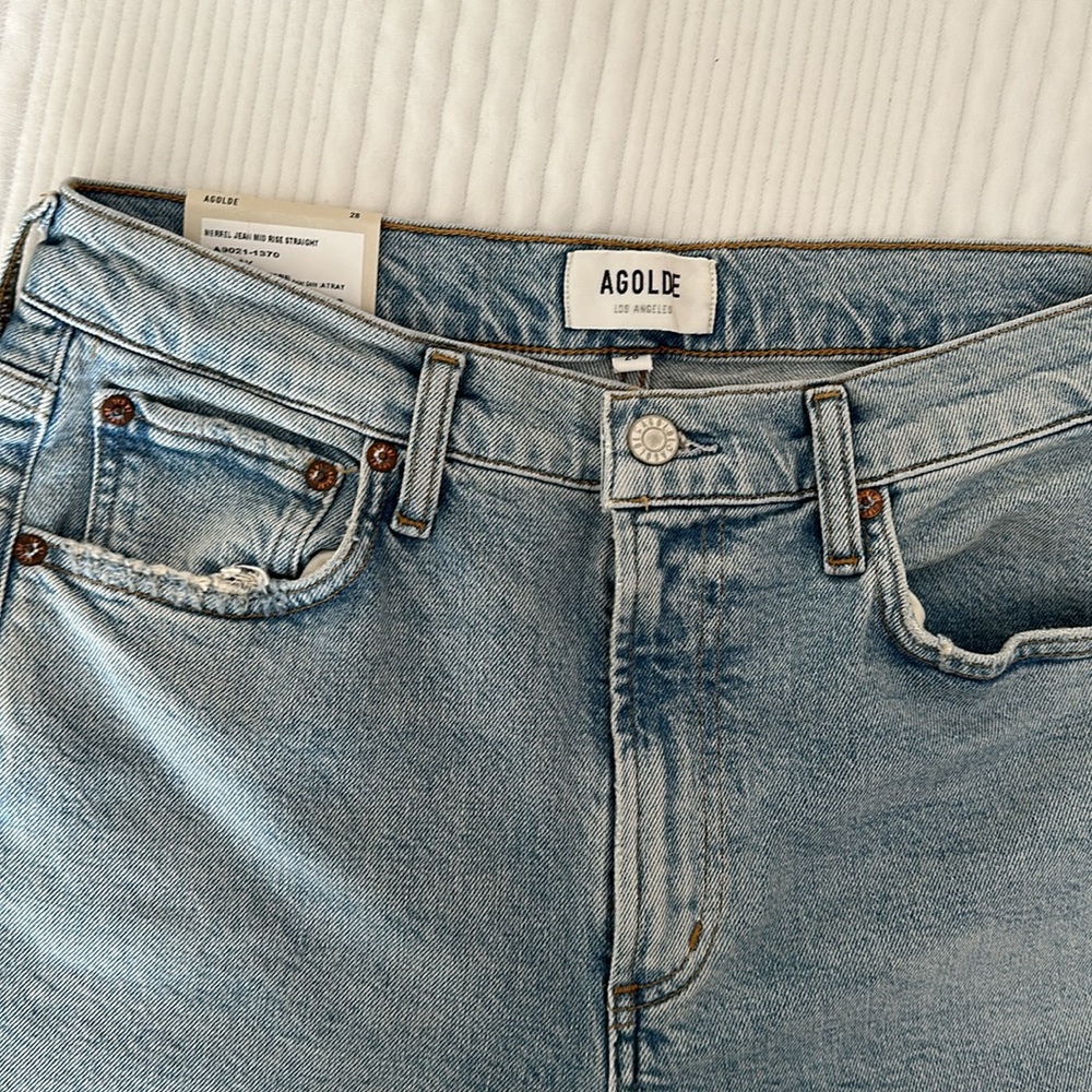 Agolde Merrel Jean Mid Rise Straight - Picture 6 of 8